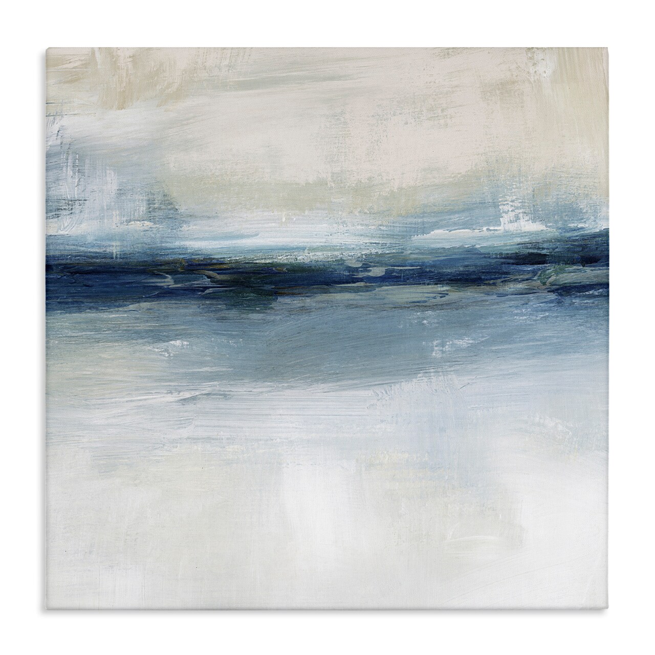 Stupell Industries Timeless Nautical Gloomy Sea Abstract Canvas Wall Art